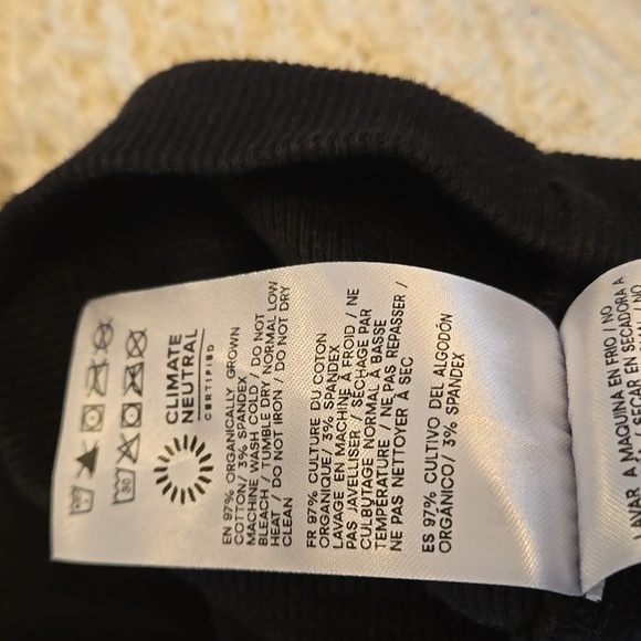 Reformation Black Ribbed Button Front Mini Dress - Picture 7 of 8